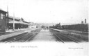 La gare d'Ans et la passerelle (Vers 1900)