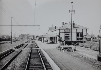 La gare d'Ans vers 1956