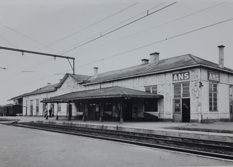 La gare d'Ans vers 1962