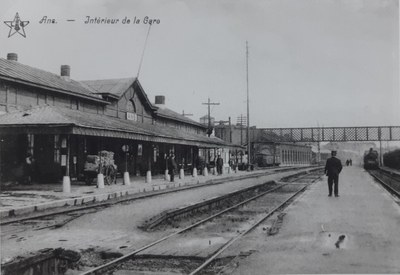 La gare d'Ans fin des années 30, début années 40