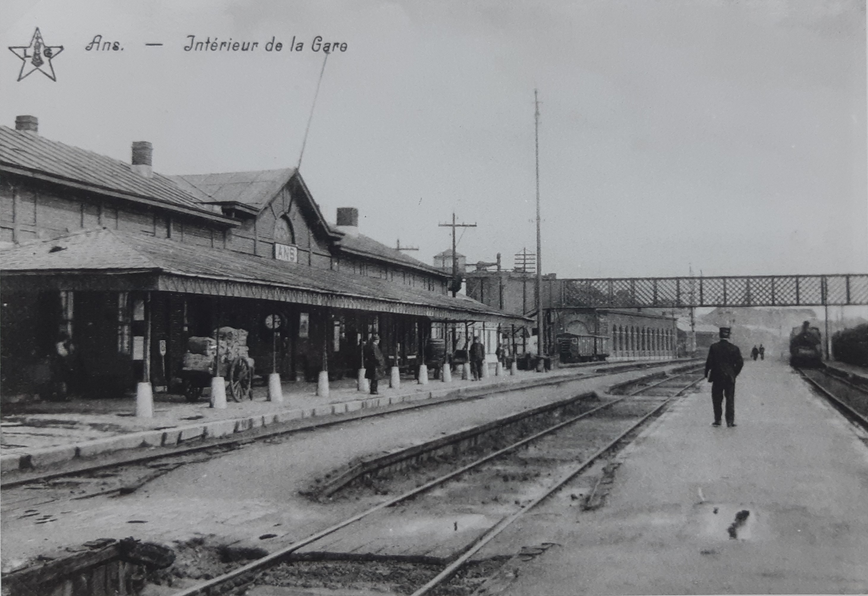 La gare d'Ans fin des années 30, début années 40