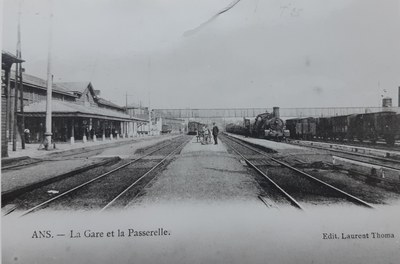 La gare d'Ans vers 1900