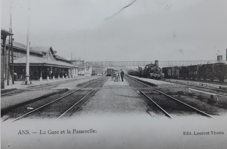 La gare d'Ans vers 1900