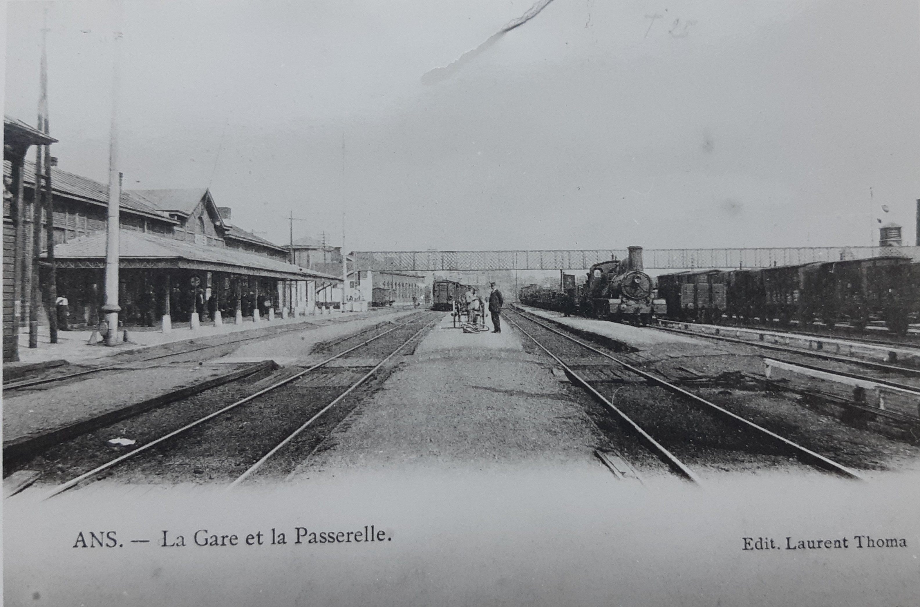 La gare d'Ans vers 1900