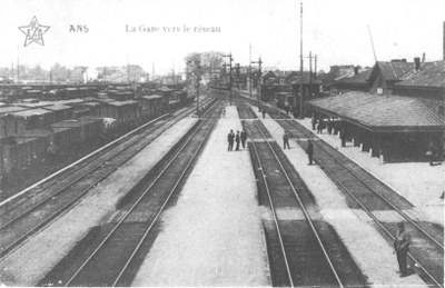 La gare d'Ans vers le réseau