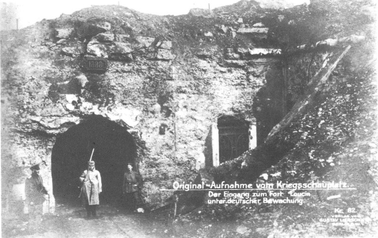 Le fort de Loncin - Sentinelle allemande