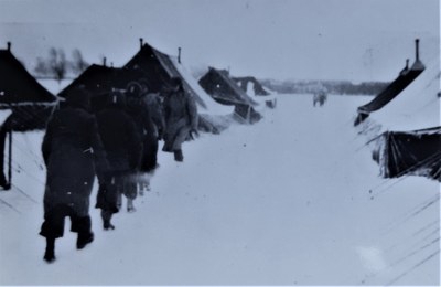 L'hôpital militaire américain d'Alleur : Sous la neige