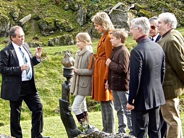 La visite privée de la famille royale, le 16 octobre 2014
