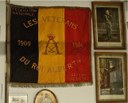 Remise au fort de Loncin du premier drapeau de la Fédération Royale   « Les Vétérans et Sympathisants du Roi Albert Ier »