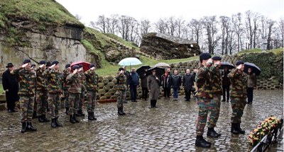 Visite de la 169e Promotion polytechnique de l’Ecole Royale Militaire au fort de Loncin, le 28 mars 2018