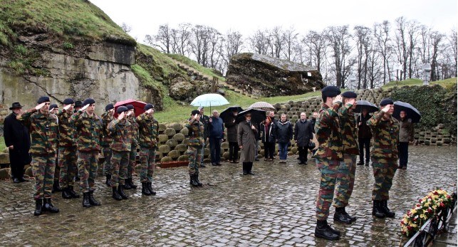 Visite de la 169e Promotion polytechnique de l’Ecole Royale Militaire au fort de Loncin, le 28 mars 2018