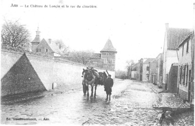 Le château de Loncin et la rue du Cimetière